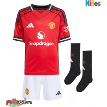 Camiseta Manchester United Amad Diallo #16 Primera Equipación para niños 2025-26 manga corta (+ pantalones cortos)